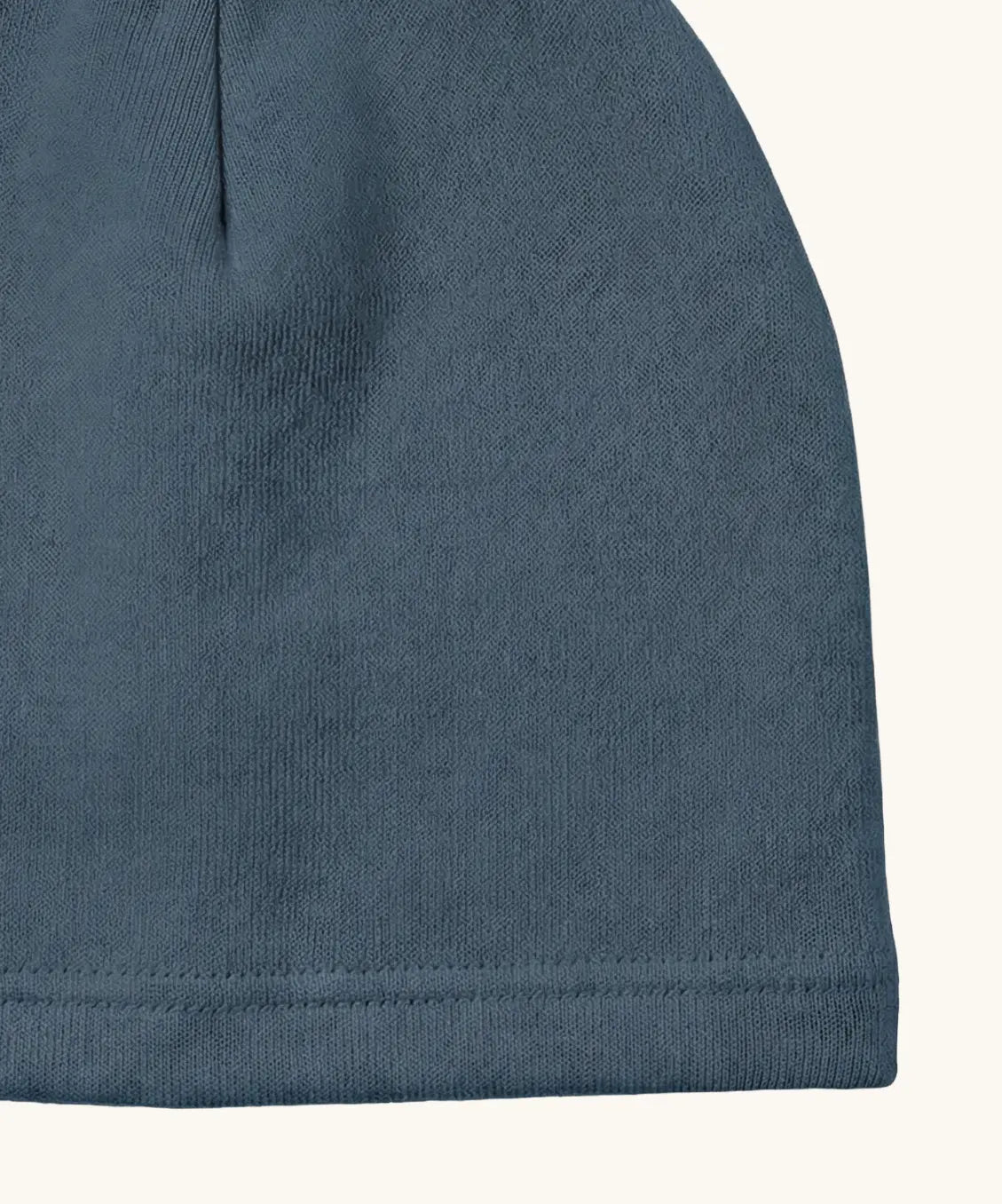 Maxomorra kids beanie hat in blue, made from GOTS organic cotton.