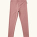 Maxomorra kids GOTS organic cotton leggings in solid pink with an elasticated waist band.