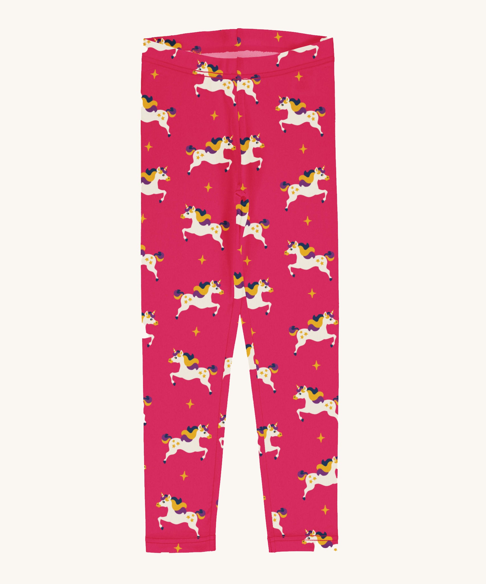 Maxomorra child's Unicorn Leggings on a plain background.