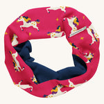 Maxomorra Unicorn Sweat Tube Scarf on a plain background. 