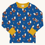 Maxomorra Wolf Long Sleeve Top on a plain background. 