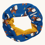 Maxomorra Wolf Sweat Tube Scarf on a plain background.
