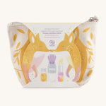 Namaki Gold Fox Sparkling Pouch, on a cream background