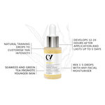 Green People Age Defy+ Liquid Gold Tanning Drops 30ml instructions