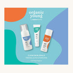 Green People OY! Organic Teen Skin Goals Gift Set Box, with a moisturiser, a facial serum, and a foaming face wash