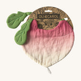 Oli & Carol Ramona the radish baby bib available at Babipur. A organic cotton bib in a shape of a radish
