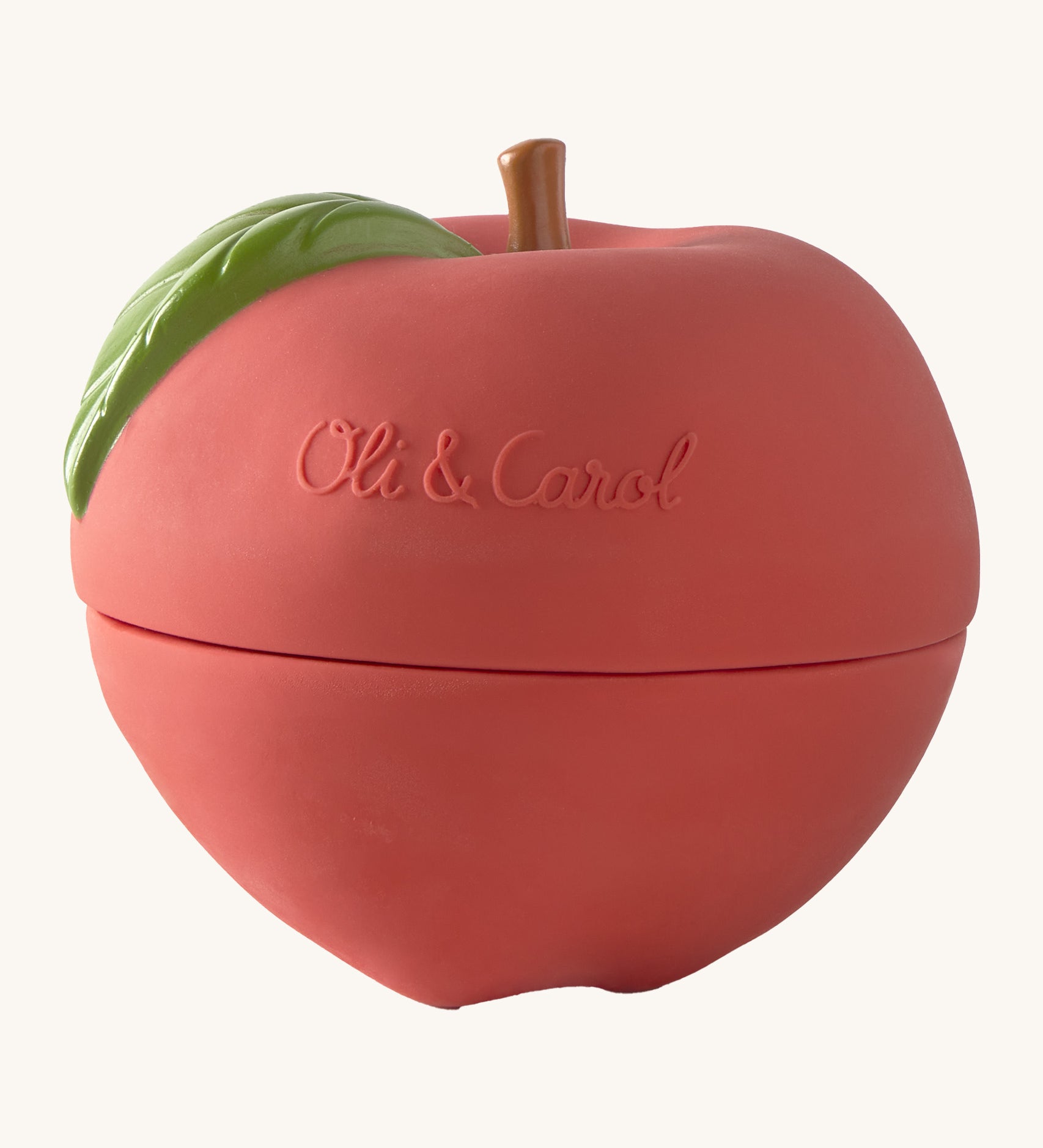 Oli & Carol red apple stacking toy rattle ball available at Babipur.