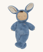 Olli Ella cozy dinkum bunny twiggy doll posing. This is a soft and fluffy doll with a sleeping face, cute floppy ears and available at Babipur.