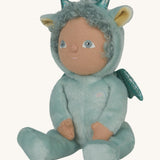A side image of the Olli Ella Dante the dragon dinky dinkum doll available at Babipur. 