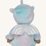 The back of the Olli Ella Uli the unicorn dinky dinkum doll available at Babipur showing the white pegasus wing detail