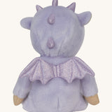 An image showing the back of the Olli Ella Duffy the dragon dinky dinkum doll showing the dragon wings detail.