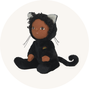 Olli Ella Toy Dinky Dinkum Doll Cat Halloween to represent all Olli Ella at Babipur, UK.