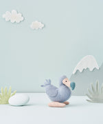 A cute blue toy Dodo bird from the Olli Ella Holdie World Extinct Animals Set, available to buy at Babipur.