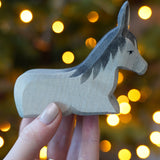 Ostheimer wooden Donkey II Toy - nativity figure or Christmas decoration - for sale at Babipur.