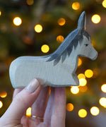 Ostheimer wooden Donkey II Toy - nativity figure or Christmas decoration - for sale at Babipur.