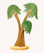 3 Ostheimer Palm Trees with a base support, with green leaves and light brown tree trunks. Set a nativity scene for Advent and Christmas or make your very own desert island with this group of three towering palm trees, swaying gently in the breeze