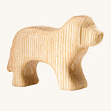 Ostheimer Natural Dog. A beautiful, hand made natural wooden dog, which is showing the natural wood grain of the tree it was made from