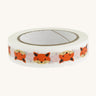 Paper tape with a fox design on a cream background.