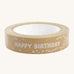 Babipur Kraft Eco Happy Birthday Paper Tape on a cream background