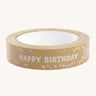 Babipur Kraft Eco Happy Birthday Paper Tape on a cream background