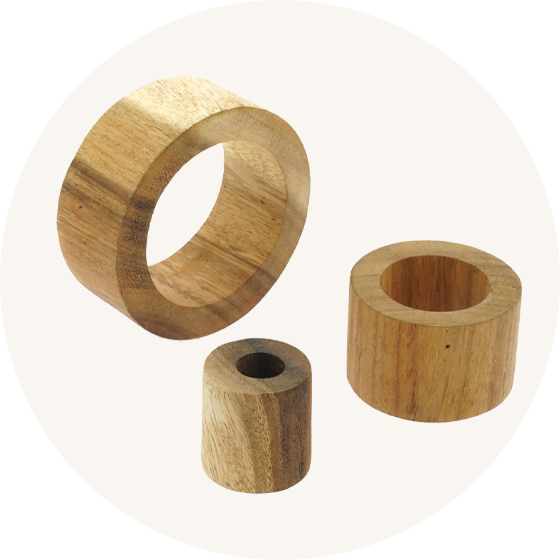 Papoose Wooden Stacking Rings to represent Papoose toys wooden loose parts and felt balls.