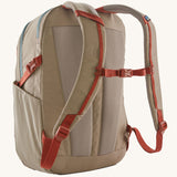 The back of the Patagonia Refugio Day Pack 26L Seabird Grey, showing the shoulder straps