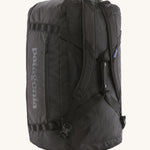 The Patagonia Black Hole Duffel 70L Black, showing the shoulder straps and carry handles