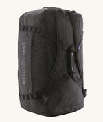 The Patagonia Black Hole Duffel 70L Black, showing the shoulder straps and carry handles