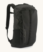 The Patagonia Black Hole Backpack 25 litre capacity backpack, in monochrome black.