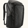 Patagonia 100% recycled polyester black hole 32 litre backpack in all black. Features padded shoulder straps, top compartment and mesh side pockets