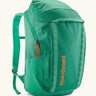 Patagonia black hole backpack 32L in bright green with zipped compartment and mesh side pocket