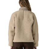 The back of the Patagonia classic retro x women's jacket in natural available at Babipur. 