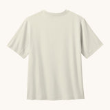 Back of Patagonia recycled polyester kids capilene boardshort short sleeve t-shirt in white 