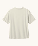 Back of Patagonia recycled polyester kids capilene boardshort short sleeve t-shirt in white 