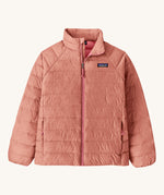  A Patagonia kidsdown sweater jacket in moment pink available at Babipur.