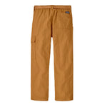 Patagonia kids outdoor everyday pants in talon gold available at Babipur showing the handy back pocket