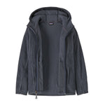 Patagonia kids R1 air full zip hoody in smolder blue available at Babipur showing the inside detail