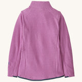 The back of the Patagonia air full zip jacket in vibrant purple colour available at Babipur.