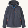 Patagonia Kids R2 TechFace Hoody in a  Smolder Blue colour available at Babipur.
