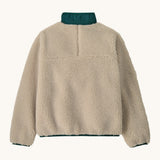 Patagonia Kids Retro-X Jacket - Natural / Cascade Green