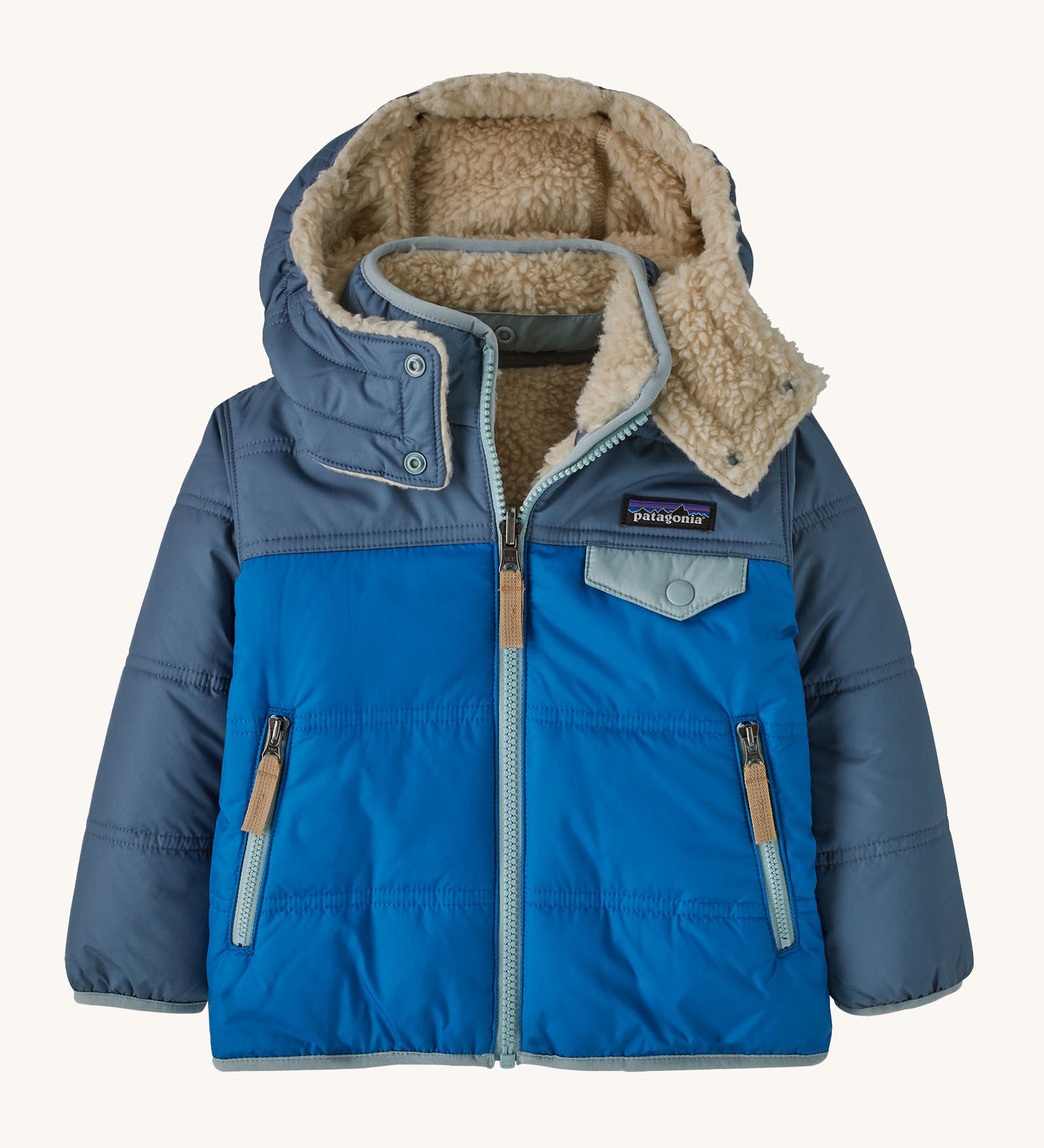 Patagonia Baby Reversible Tribbles Hoody - Endless Blue