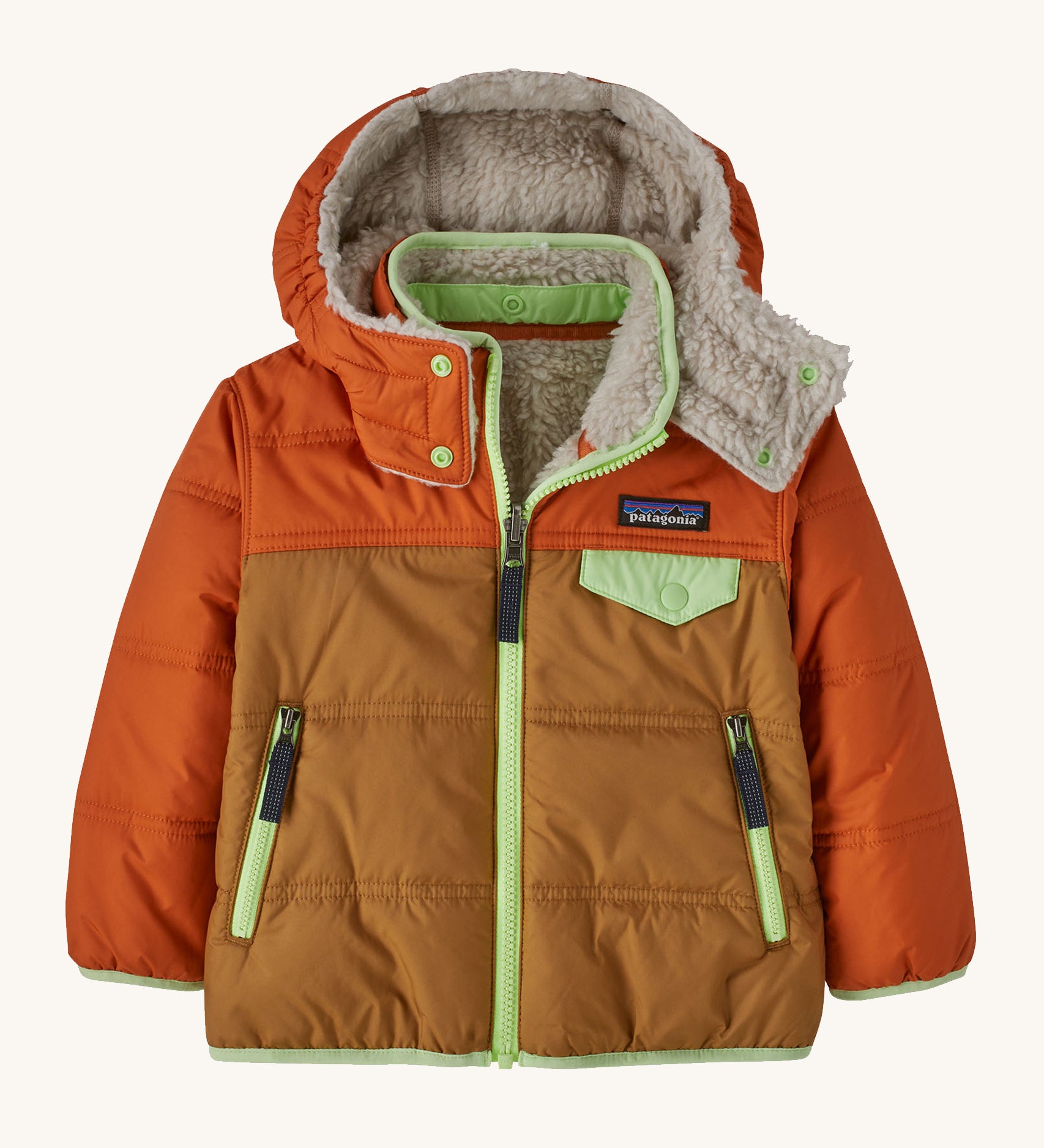 Patagonia Baby Reversible Tribbles Hoody - Nest Brown