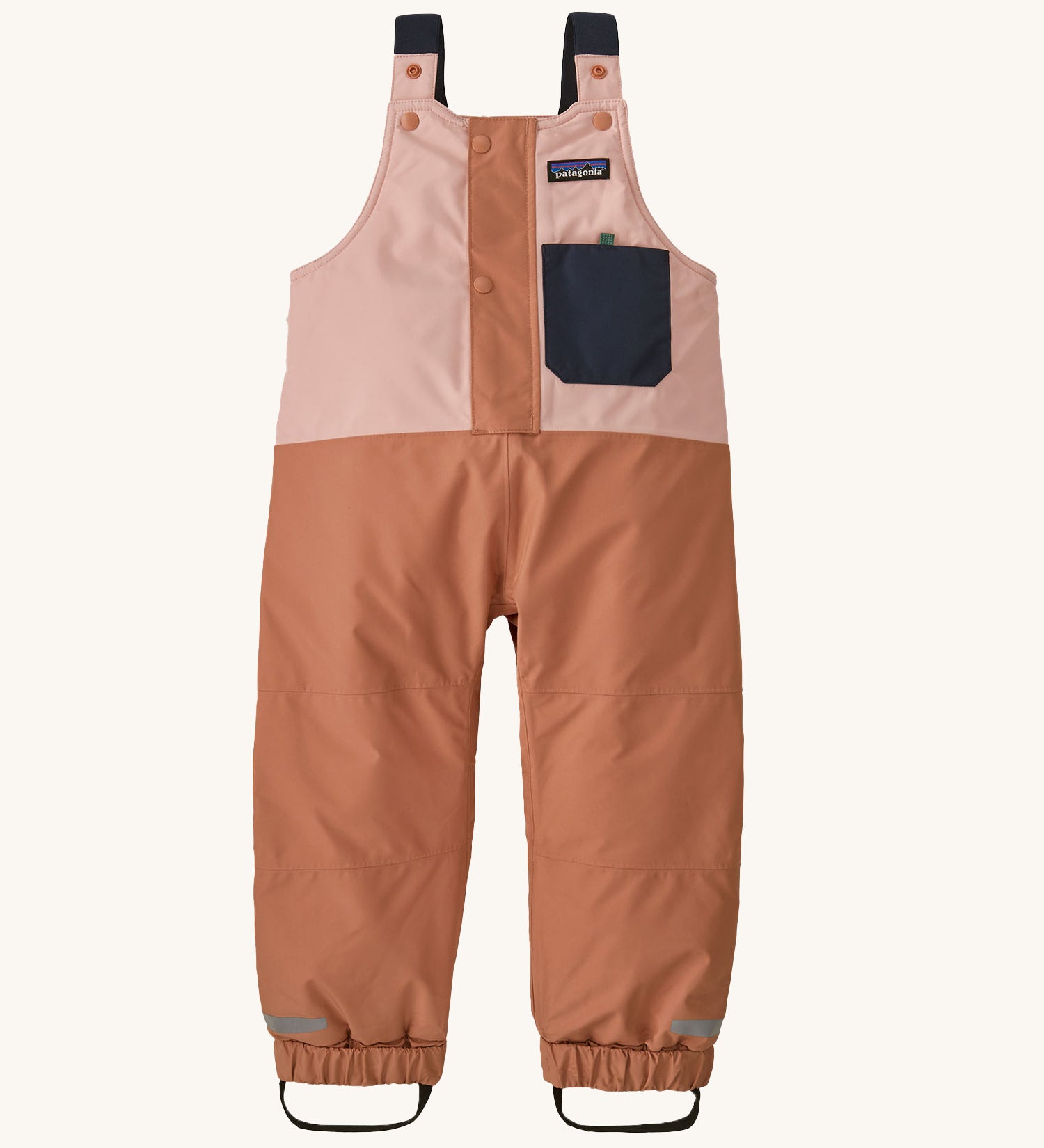 Patagonia Baby Snow Pile Bibs - Mallow Pink