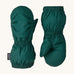 Patagonia little kids puff mitts in cascade green available at Babipur. 100% recycled polyester mittens in dark green with elasticated cuffs for a snug fit. 