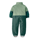 Patagonia little kids snow pile one piece in ellwood green available at Babipur showing the back detail