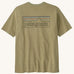 Patagonia men's responsibili t-shirt in green with large logo patch on the upper back