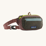 Mini sac banane Patagonia Ultralight Black Hole - Vert patchwork
