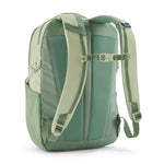 The Patagonia refugito day pack 26 litres in lichen green available at Babipur showing the padded shoulder straps and chest strap detail