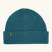 Patagonia unisex adult snowdrifter beanie in glacial blue. A waffle knit style hat with a turn up brim