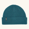 Patagonia unisex adult snowdrifter beanie in glacial blue. A waffle knit style hat with a turn up brim